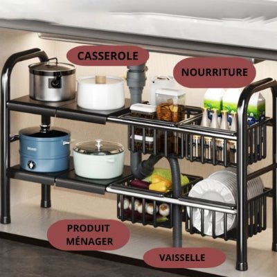 ORGANISATEUR SOUS ÉVIER | UnderPP™ - Au Coeur Du Rangement