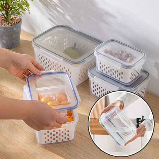 superbe boite alimentire transparent et fermé hermétiquement pouvant aller au frigo 