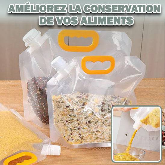 sac transparent pour conservation supérieur de vos aliment sec