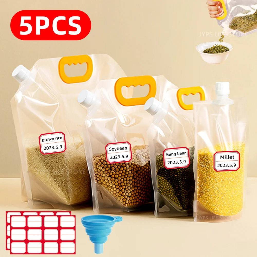 sac transparent pour conservation supérieur de vos aliment sec