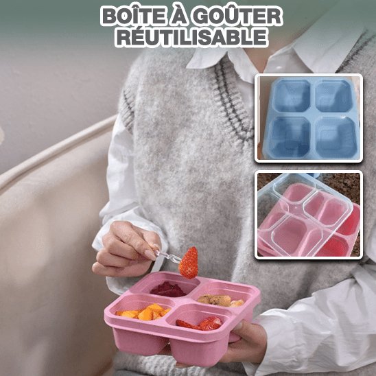 belle boite de rangement en plastique de qualité avec compartiment, idéal pour les lunch de petit et grand