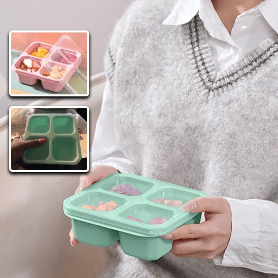 belle boite de rangement en plastique de qualité avec compartiment, idéal pour les lunch de petit et grand
