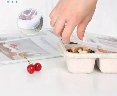 belle boite de rangement en plastique de qualité avec compartiment, idéal pour les lunch de petit et grand