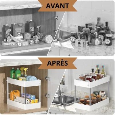 ORGANISATEUR SOUS ÉVIER | Under - Straight™ - Au Coeur Du Rangement