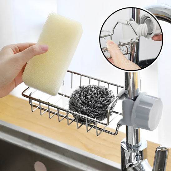 superbe porte éponge ajustable sur votre robinet