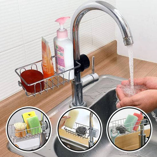 superbe porte éponge ajustable sur votre robinet