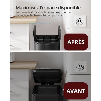POUBELLE DE CUISINE | Trash - 2D™ - Au Coeur Du Rangement
