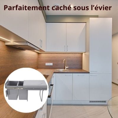 POUBELLE SOUS EVIER | UnderDT™ - Au Coeur Du Rangement