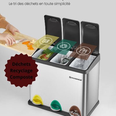 POUBELLES DE CUISINE | Trash - 3D™ - Au Coeur Du Rangement