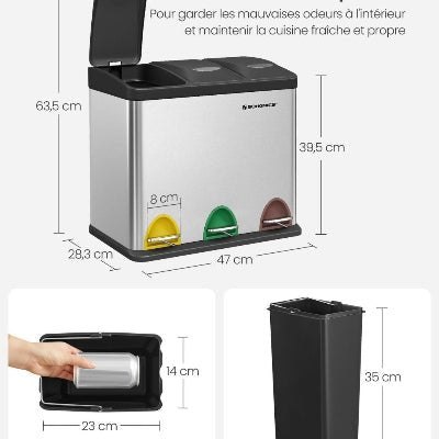 POUBELLES DE CUISINE | Trash - 3D™ - Au Coeur Du Rangement