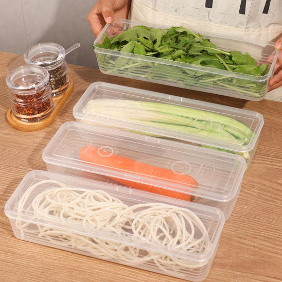 rangement pour frigo fait sur le long, super pratique pour les légumes au frigo.